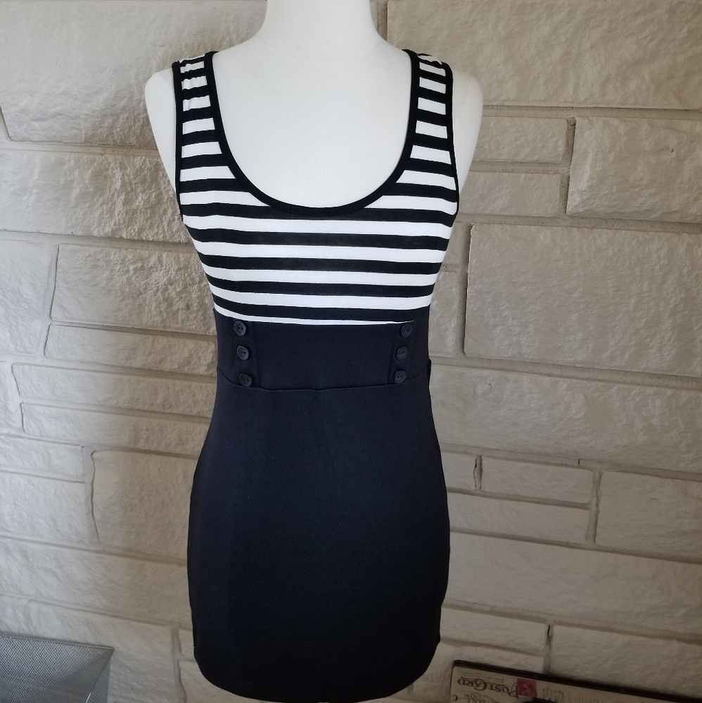 NWOT DRESS BOGO (2 for 1 Deal!) Black, White, Blue - Picture 2 of 8
